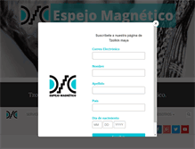 Tablet Screenshot of espejomagnetico.com